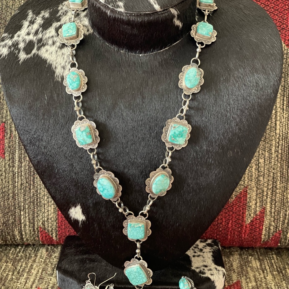 Turquoise Lariat set